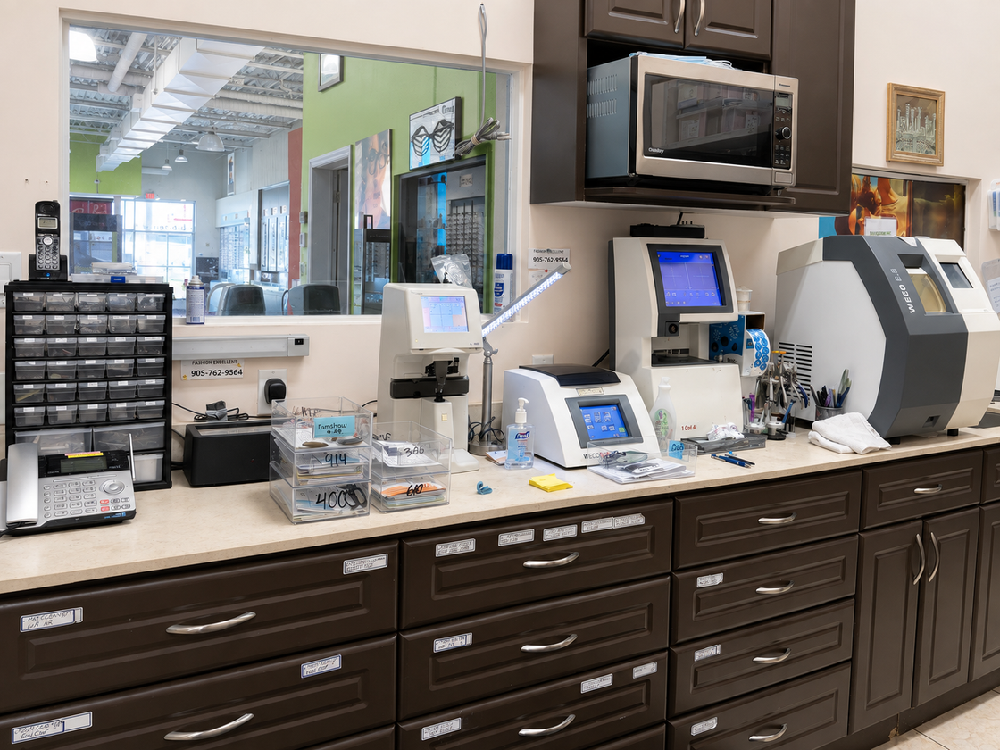 In-house lens lab at Optical Trust